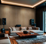 Beige Acoustic Wood Slat Wall Panels