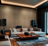 Beige Acoustic Wood Slat Wall Panels